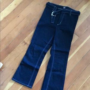 Size 28, lightly flared unique denim